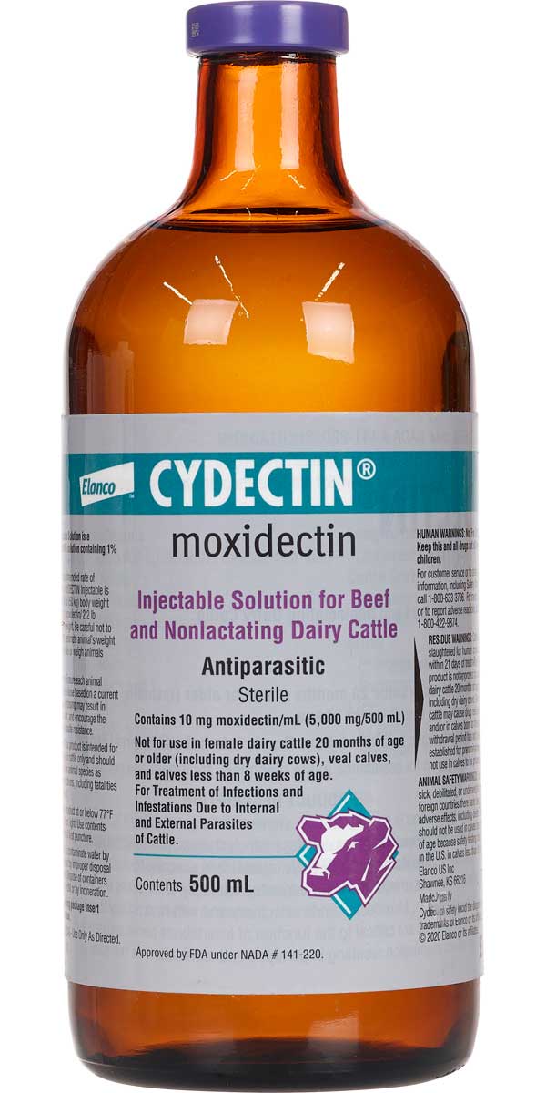 CYDECTIN INJECTABLE 500ML