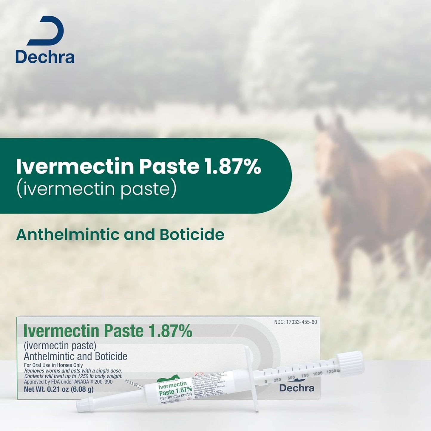 APPLE FLAVORED IVERMECTIN PASTE 1.87% BY DECHRA