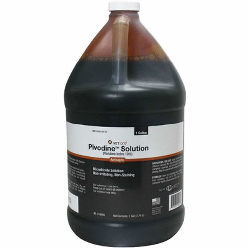 PIVODINE SOLUTION 10% PIVODONE IODINE 1 GALLON BY VET ONE