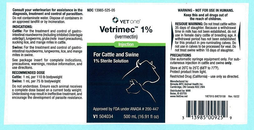 VETRIMEC (1% IVERMECTIN) INJECTABLE