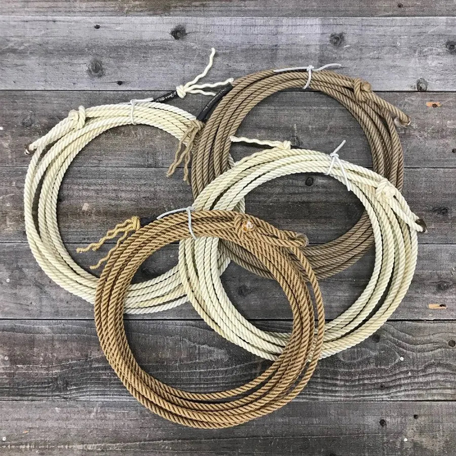 COWBOY CORDAGE UOZA BLACK LABEL CALF ROPE 4 STRAND GOLD
